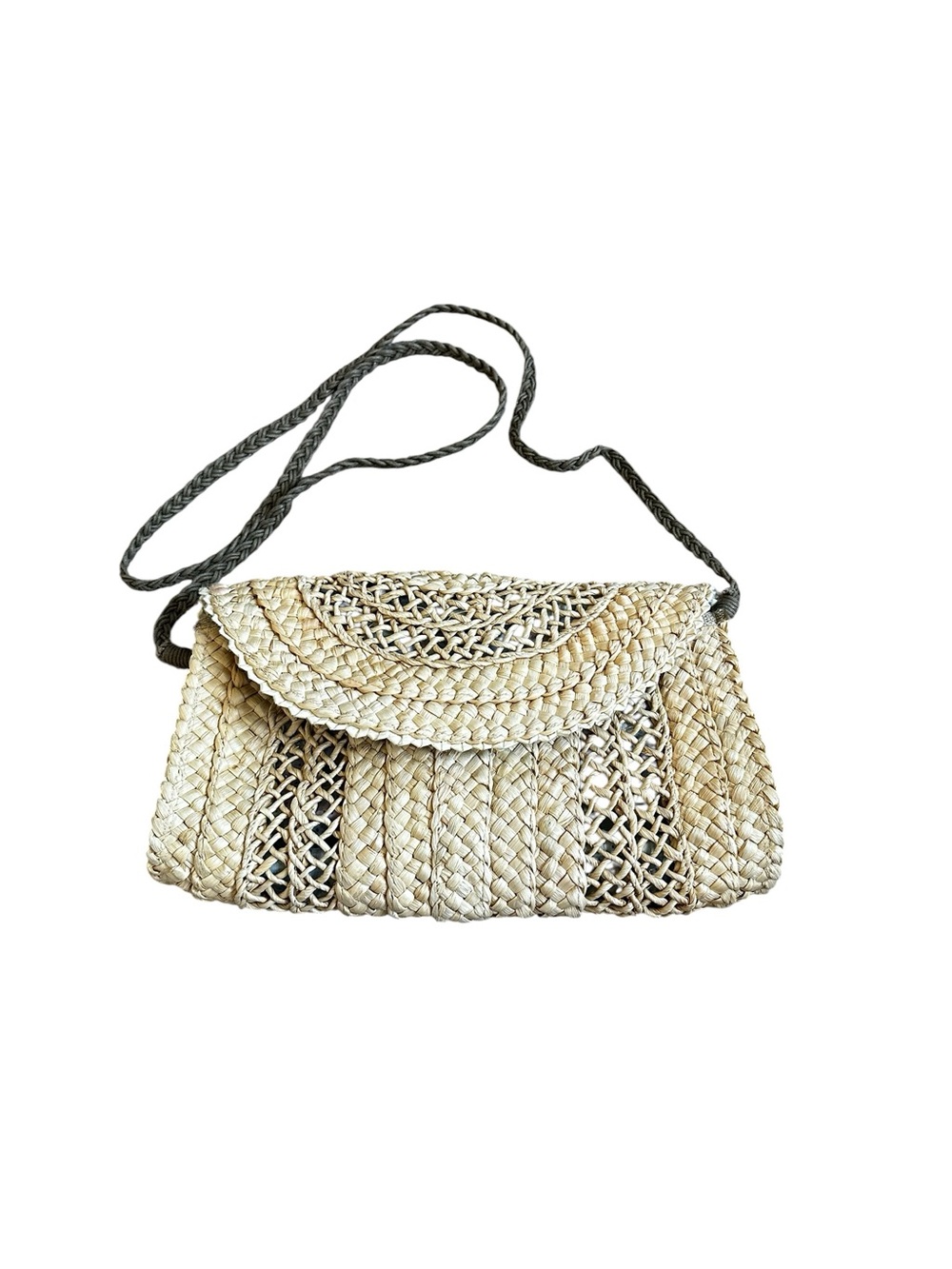Raffia Straw Woven Crossbody Envelope Clutch Bag Beach Vacation Boho